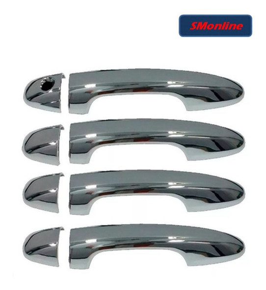 Cubre Manijas Cromadas Toyota Hilux Sw4 2016 - 2024 Kit X4 1 Cubre Manijas Cromadas Toyota Hilux Sw4 2016 - 2024 Kit X4 1