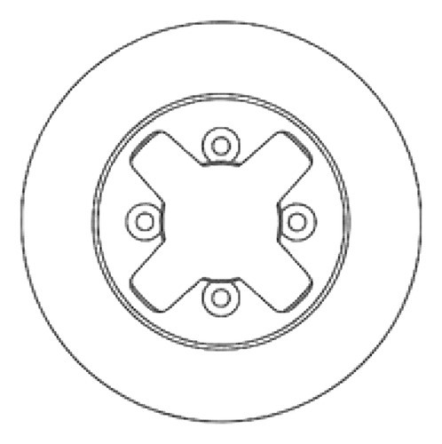 Disco Freno Del (250mm) Nissan Vanette Mexico 86-91 0