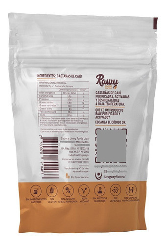 Castañas Raw Activadas 80g ,sin Gluten Y Veganos. 1