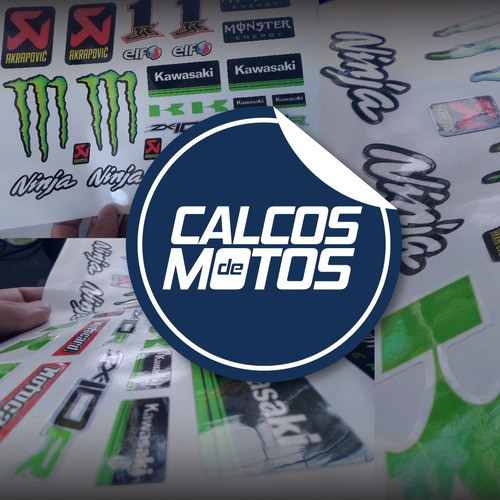 Plancha A4 Calcos Etiquetas Kawasaki Ninja Superbike Jr1 Zxr 1