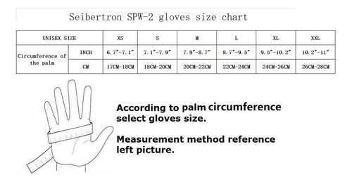 Seibertron Spw-2 - Guantes De Cuero Para Motocicleta, De Fib 1