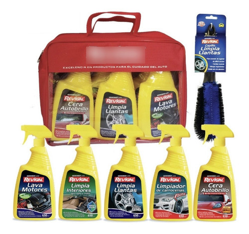 Kit Revigal 1 Atomizadores Y Cepillo Limpia Llantas 0
