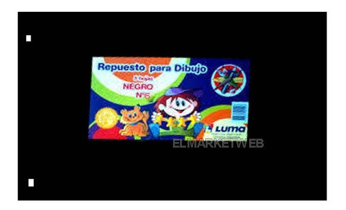 Repuesto Dibujo N°6 Luma 5 Hojas Negras Tipo Canson Negro 0