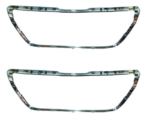 Moldura Marco Parrilla Cromada Peugeot 208   17 20 Original 0