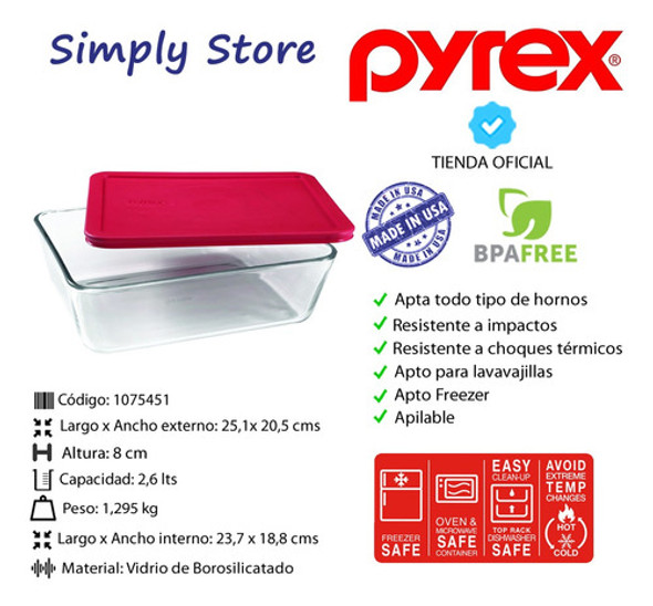 Juego De Fuentes X9z Con Tapa Roja Simply Store Pyrex 1 Juego De Fuentes X9z Con Tapa Roja Simply Store Pyrex 1
