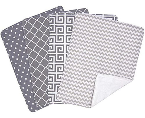 Trend Lab Ombre Grey Bouquet Set De Tela De Hule De 4 Piezas 0