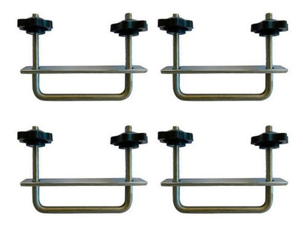 Kit Fijacion Soporte U P/ Parrilla Valija Portaequipajes X 4 0 Kit Fijacion Soporte U P/ Parrilla Valija Portaequipajes X 4 0