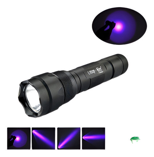Portátil 501b 395nm Ultravioleta Uv Luz Negra Luz De Lintern 0