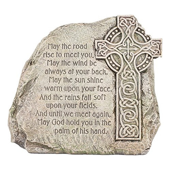 Celtic Cross Garden Stone Bendición Irlandesa 0 Celtic Cross Garden Stone Bendición Irlandesa 0