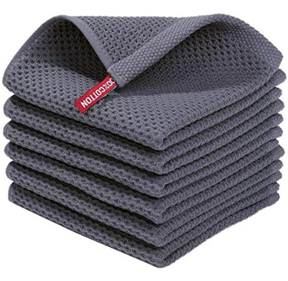 Paños De Cocina Homaxy 100% Algodón Con Tejido De Gofres, Pa 0