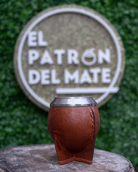 Mate Uruguayo Torpedo Virola Ancha Inox Bombilla Pico Loro 1