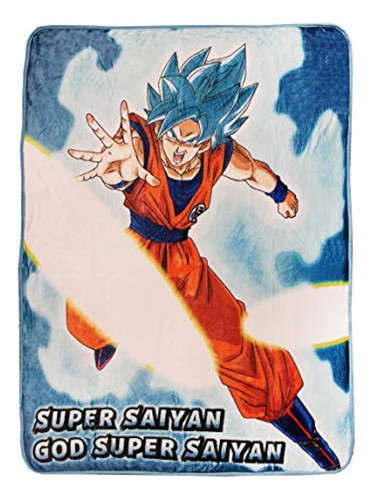 Dragon Ball Super Goku Super Saiyan Manta De Forro Polar Azu 0