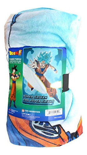 Dragon Ball Super Goku Super Saiyan Manta De Forro Polar Azu 1
