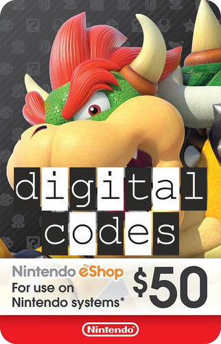 Nintendo Eshop Switch / U / 3ds Usa 50 Usd Digital Codes 0