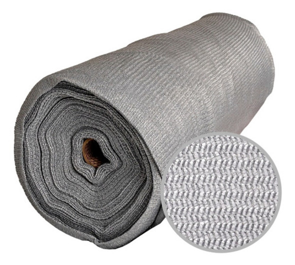 Media Sombra Gris Plata Al 80% 4mts De Ancho X 7mts De Largo 0