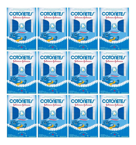 Johnson Cotonetes Hisopos Flexibles Descartables X12 Cajas 0