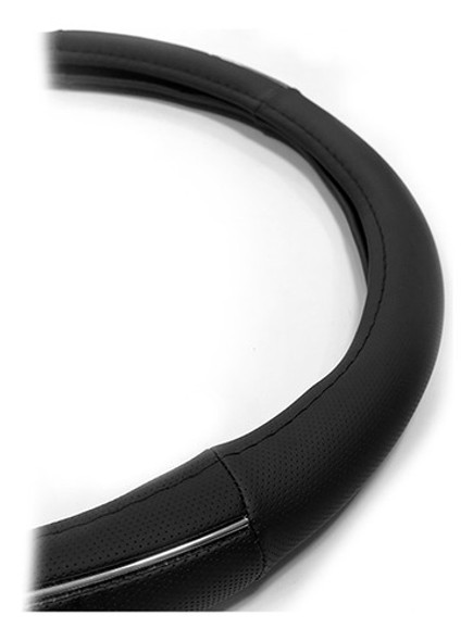 Cubre Volante Negro Con Detalles De Aluminio Talle 38 1