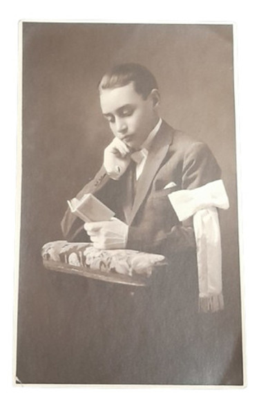 Antigua Foto Postal Niño Primera Comunion 0