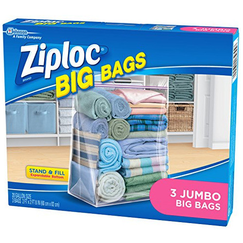Bolsas Ziploc Jumbo 3 Unidades 1