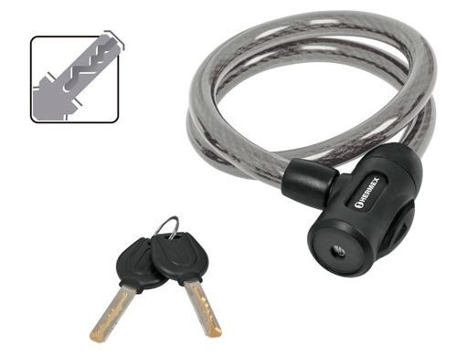 Candado De Cable Con Llave 120cm (d:15mm) Hermex Cb-15 0