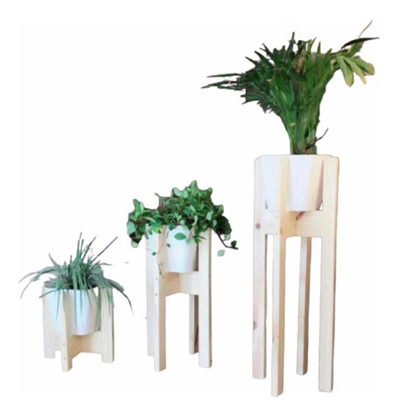 Soporte Porta Maceta Set  Combo De Tres 0