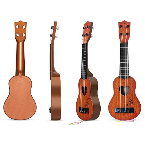 Ukelele Para Niños Clasica (marron) Con Armonica Adicional 0