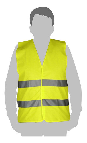 Chaleco Reflectivo Seguridad Amarillo Bdas Tolsen Xxxl 45095 0