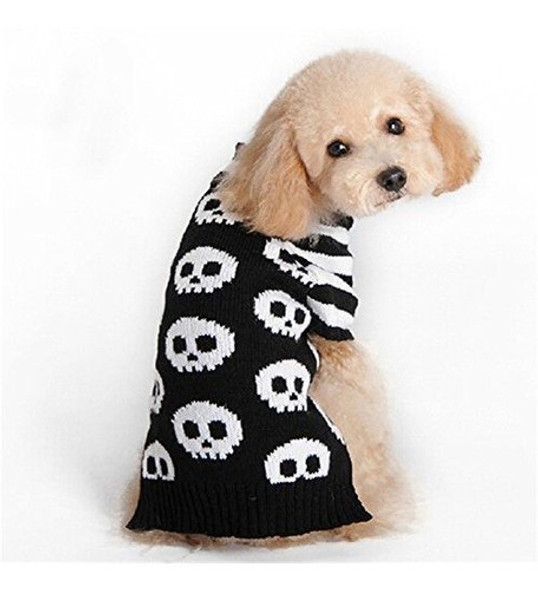 Nacoco Pet Sweaters Skeleton Sweater Craneo Black White Swe 0 Nacoco Pet Sweaters Skeleton Sweater Craneo Black White Swe 0