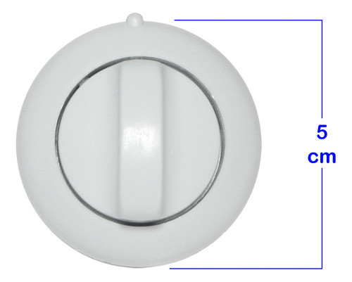 2 Perillas Para Horno Longvie 590 Color Blanco 8mm 1