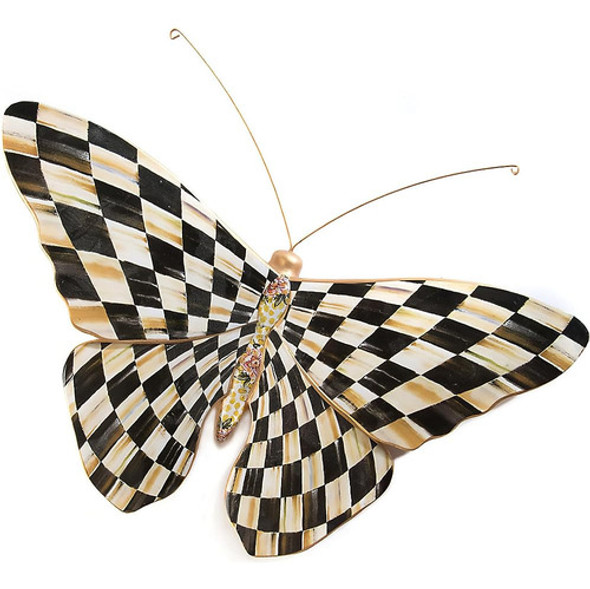 Mackenzie-childs Courtly Check Butterfly Wall Decoration, Ha 0 Mackenzie-childs Courtly Check Butterfly Wall Decoration, Ha 0
