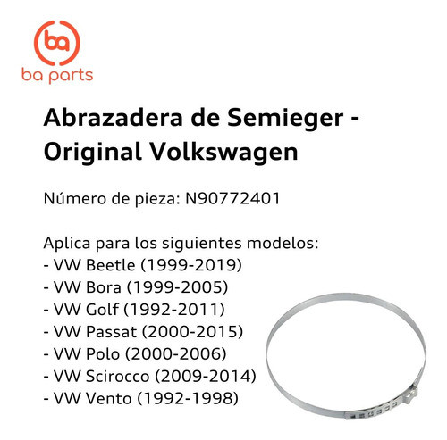 Abrazadera De Semieje N -907-724-01 1