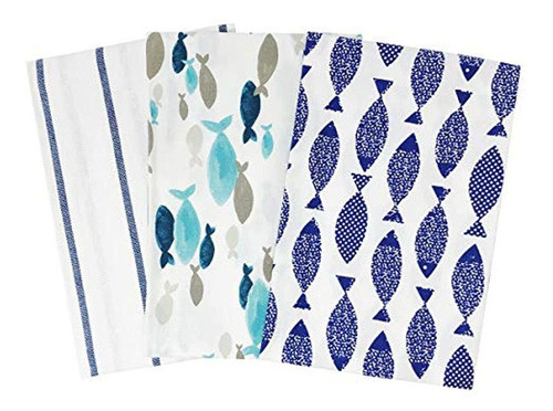 Wrapables 100% Algodon Cocina (juego De 3), Paños De Cocin 0