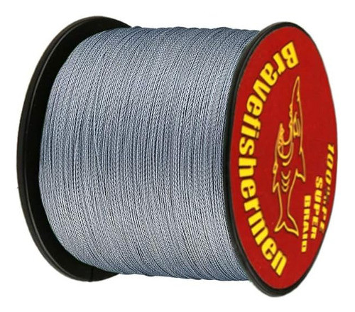 Línea Pesca Trenzada Ef Fuerte Grey 10lb 100lb 500m 10lb 1