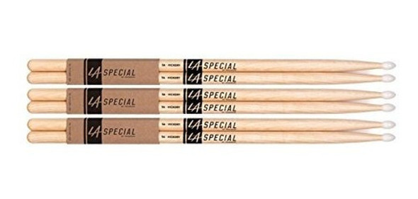 Promark La Specials 5a Baquetas De Nogal Con Punta De Nylon, 0