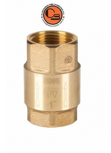 Valvula Retencion Vertical Bronce 1/2 13mm 1