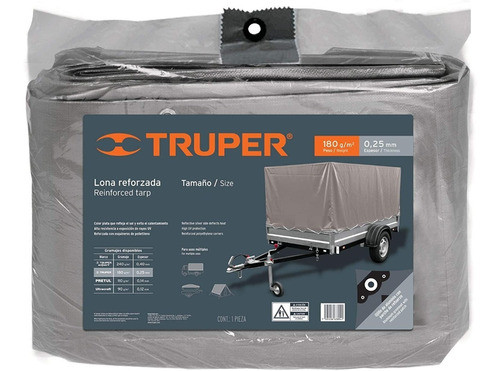 Lona Truper Super Reforzada 2 X 3 M Uso Camión Camping Etc 1