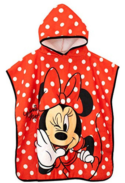 Disney Poncho De Toalla Con Capucha Para Niña Minnie Mouse T 0 Disney Poncho De Toalla Con Capucha Para Niña Minnie Mouse T 0