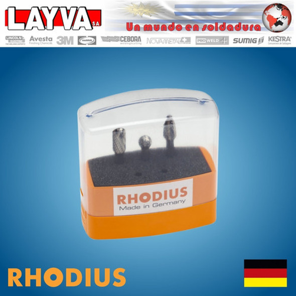 791493 Kit De 3 Fresas Para Aluminio Rhodius Alemania Layva 0