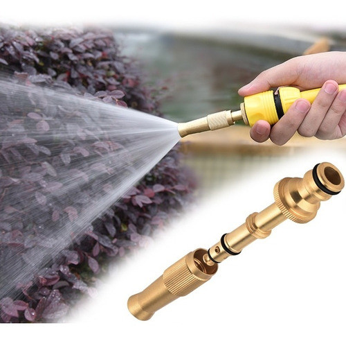 Boquilla Aumenta Presión Para Regado Jardin Y Lavado Auto M® 1