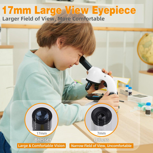Kit De Microscopio Para Niños De 5-1, 40x-800x Educati 1