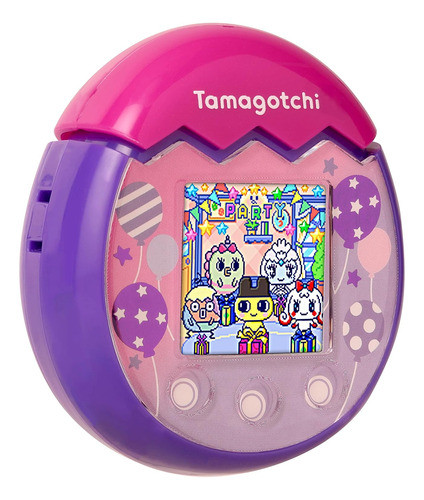 Tamagotchi Pix Púrpura De Fiesta Con Globos Para Celebrar 1