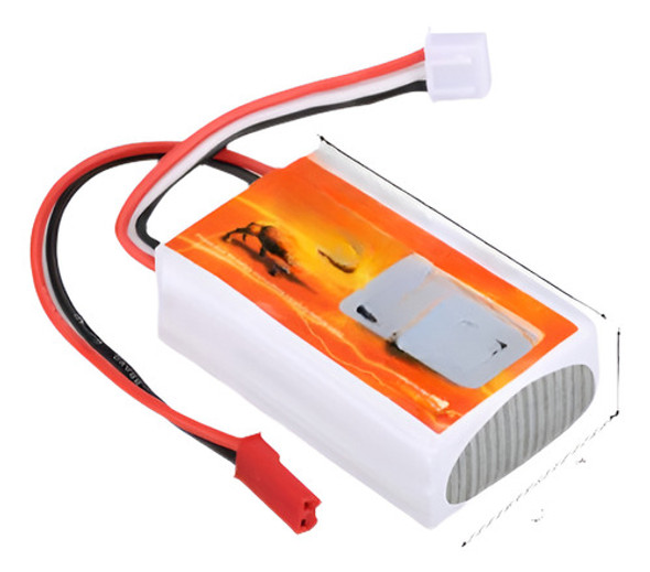 Floureon 2s 7.4v 800mah 25 C Li-po Rc Batería De Repuesto Pa 0