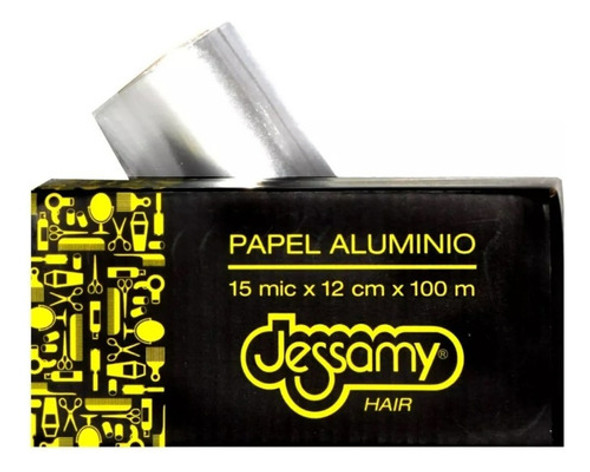 Papel De Aluminio Para Mechas Peluqueria Rollo 12cm X100m 1