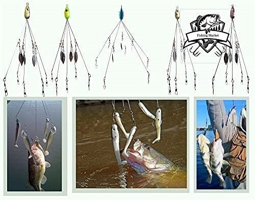 Kit Accesorios D/pesca 666 Señuelo Tipo Paraguas 5pcs/7.1inc 1