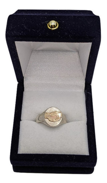 Anillo Profesion Asistente Social Plata Y El Sello En Oro 0