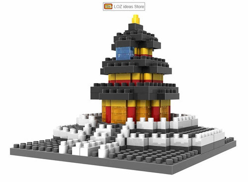 Edificio Templo Del Cielo  Loz Bloques De Armar Mini 1