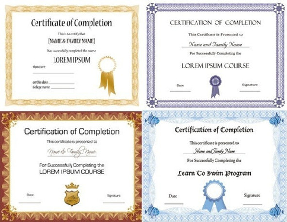 Mega Paquete De 60 Vectores Editables Diplomas Certificados 0