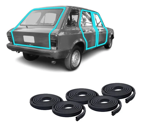 Burlete Fiat 128 Familiar 71-90 prta portón x5 0