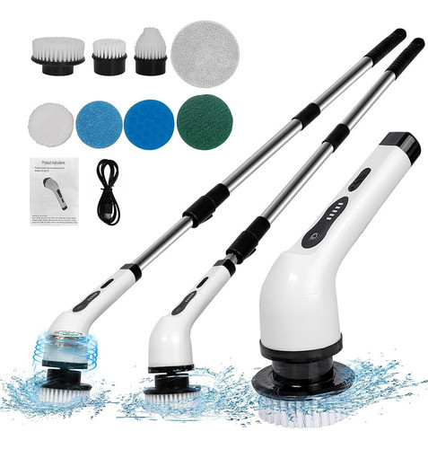 Bpreineco Fregadora Eléctrica 8 En 1 Con 8 Cabezales De Cepi 0