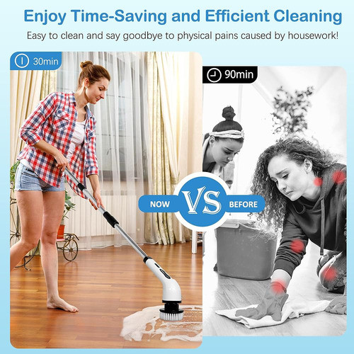 Bpreineco Fregadora Eléctrica 8 En 1 Con 8 Cabezales De Cepi 1